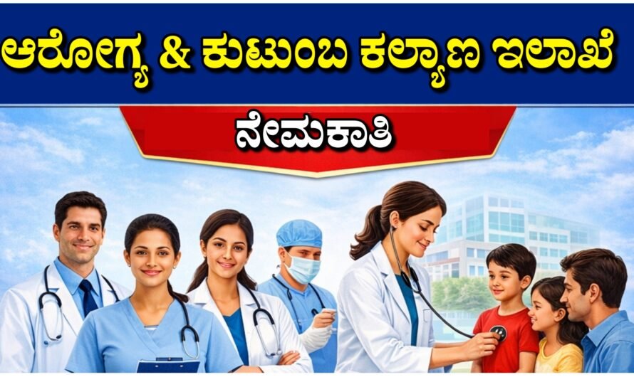 Medical 877 ಆರೋಗ್ಯ ಇಲಾಖೆ ಸರ್ಕಾರಿ ಹುದ್ದೆಗಳ ಭರ್ತಿ