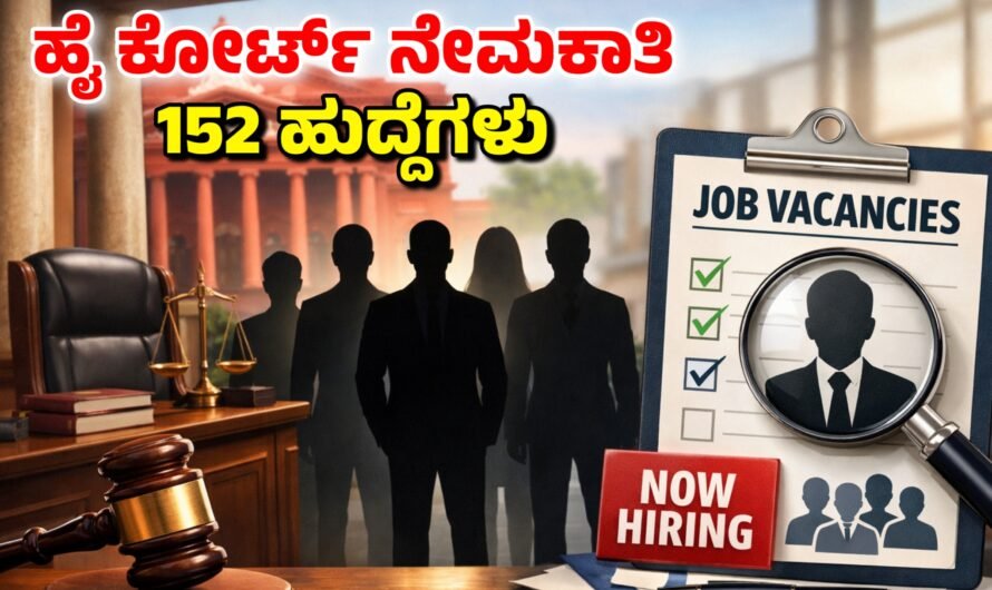 High Court ಕೋರ್ಟ್‌ನಲ್ಲಿ ಖಾಲಿ ಇರುವ 152 ಹುದ್ದೆಗಳ ನೇಮಕಾತಿ.!