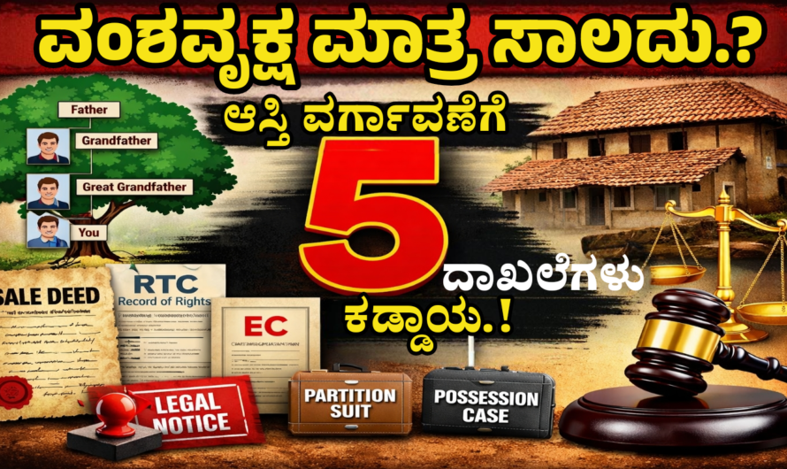 Property Rights ಪಿತ್ರಾರ್ಜಿತ ಆಸ್ತಿ ಪಡೆಯಲು ವಂಶವೃಕ್ಷ ಮಾತ್ರ ಸಾಕಾಗುವುದಿಲ್ಲ! ಈ ಪ್ರಮುಖ ದಾಖಲೆಗಳು ಕಡ್ಡಾಯ
